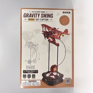 ROKR Sky Captain MCD01 Gravity Swing 3D Wooden Puzzle Model Kit 163 Piece SEALED